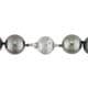 Miadora Signature Collection 14k Gold Black Tahitian Pearl and Diamond Accent Necklace (13-16 mm) - 13-16 mm - 13-16 mm