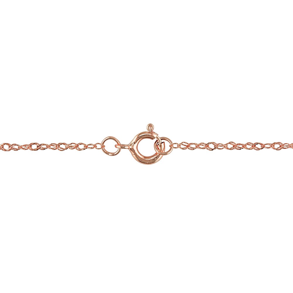Miadora Signature Collection 14k Rose Gold Cushion-cut Morganite and 1/4ct TDW Diamond Halo Necklace (G-H, I1-I2) - Pink