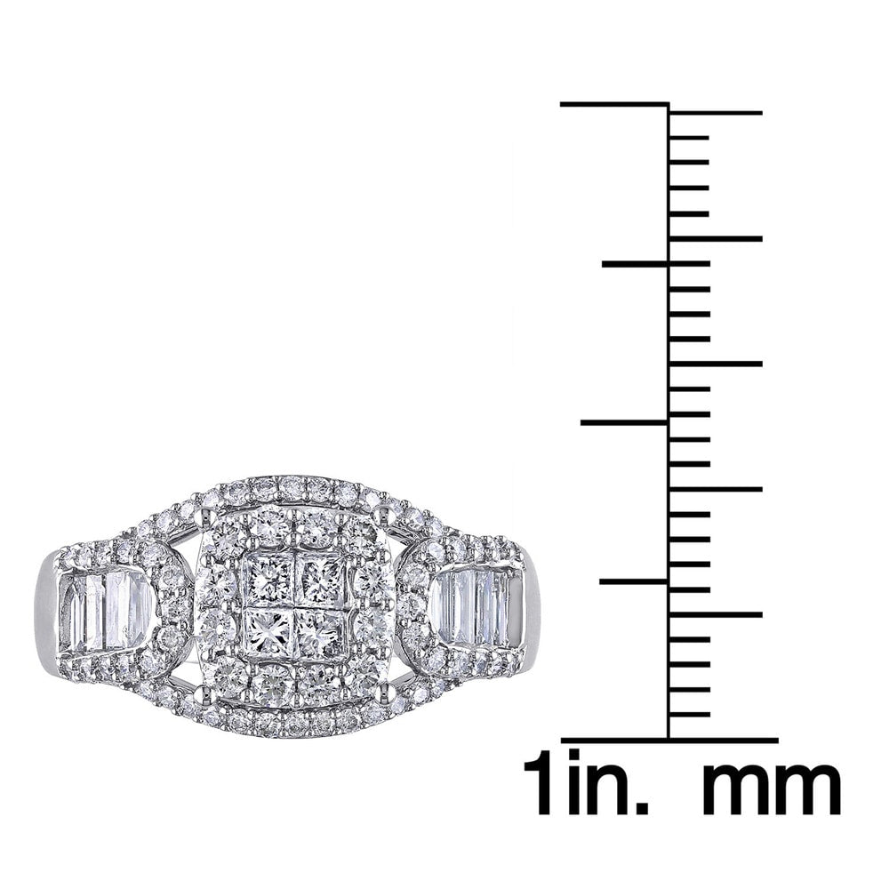 Miadora Signature Collection 14k White Gold 1 1/10ct TDW Certified Diamond Ring