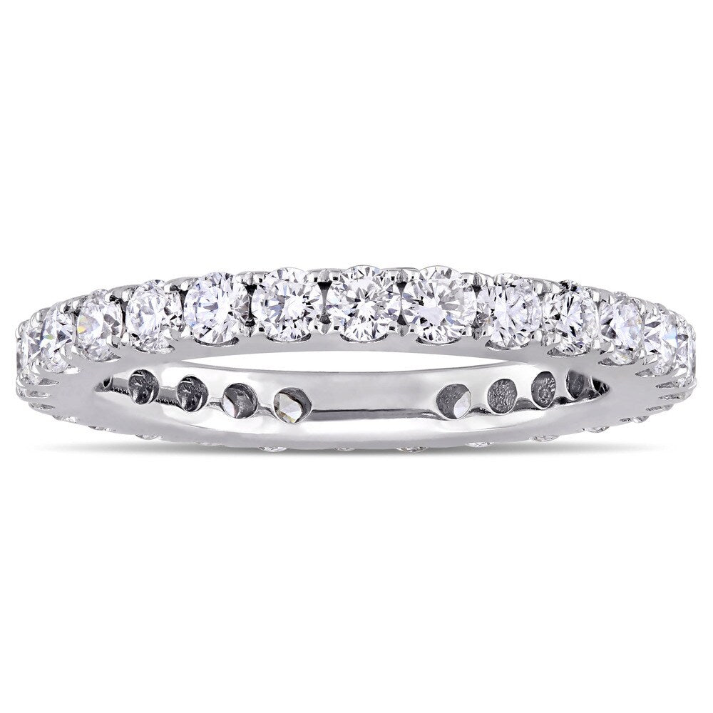 Miadora Signature Collection 14k White Gold 1ct TDW Diamond Full Eternity Band (G-H, SI1-SI2)