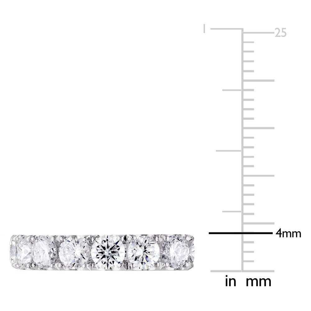 Miadora Signature Collection 14k White Gold 3ct TDW Diamond Eternity Ring