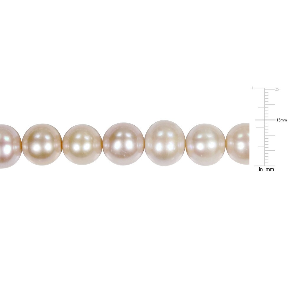 Miadora 14k Yellow Gold Multi-Tone Pink Cultured Freshwater Graduated Pearl Necklace - Multi