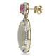 Miadora Signature Collection 14k Yellow Gold Sapphire and 3/4ct TDW Diamond Earrings (G-H, SI1-SI2)