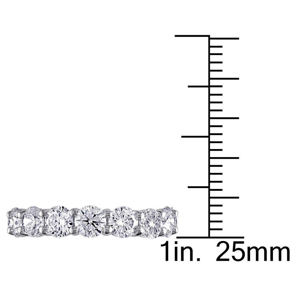 Miadora Signature Collection 18k White Gold 4ct TDW Diamond Eternity Ring