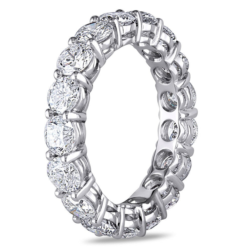 Miadora Signature Collection 18k White Gold 4ct TDW Diamond Eternity Ring