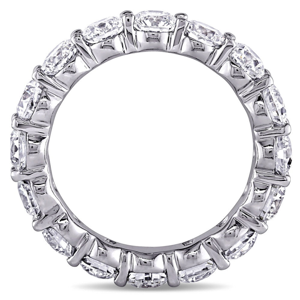 Miadora Signature Collection 18k White Gold 5ct TDW Diamond Eternity Ring