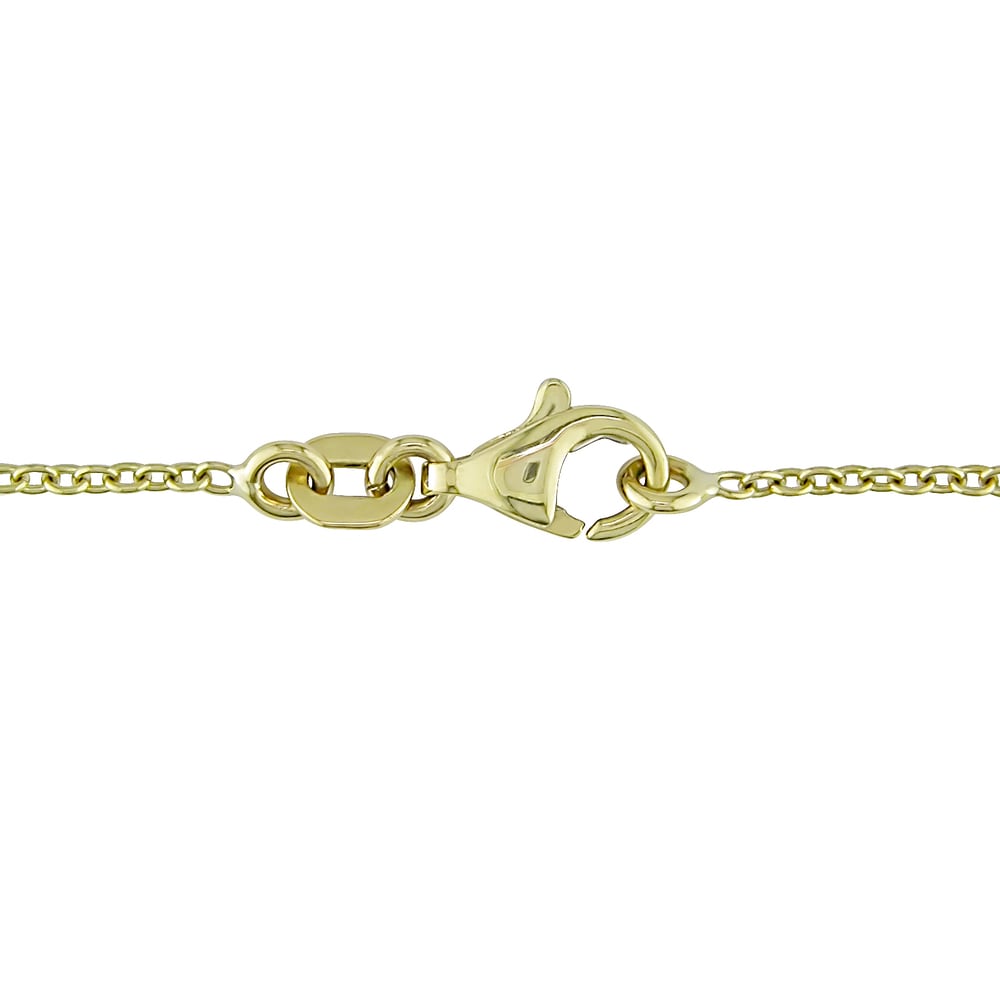 Miadora Signature Collection 18k Yellow Gold 3 1/4ct TDW Cascading Diamond Necklace