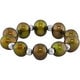 Miadora Silver and Elastic Multi-colored Cultured Freshwater Pearl Rings (Set of 7) (4-5 mm)
