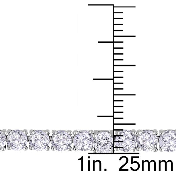 Miadora Sterling Silver Cubic Zirconia Tennis Bracelet