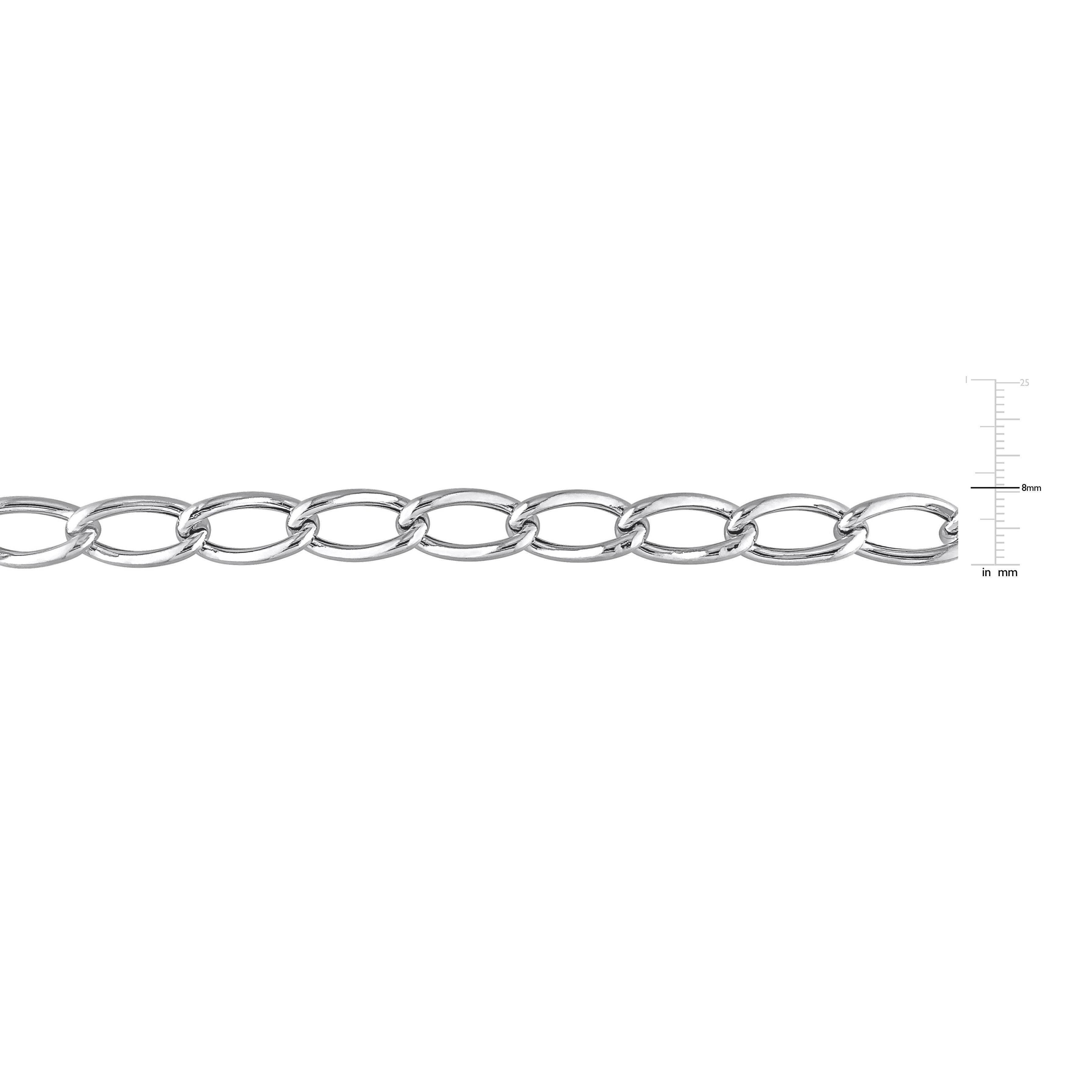 Miadora Sterling Silver Link Necklace