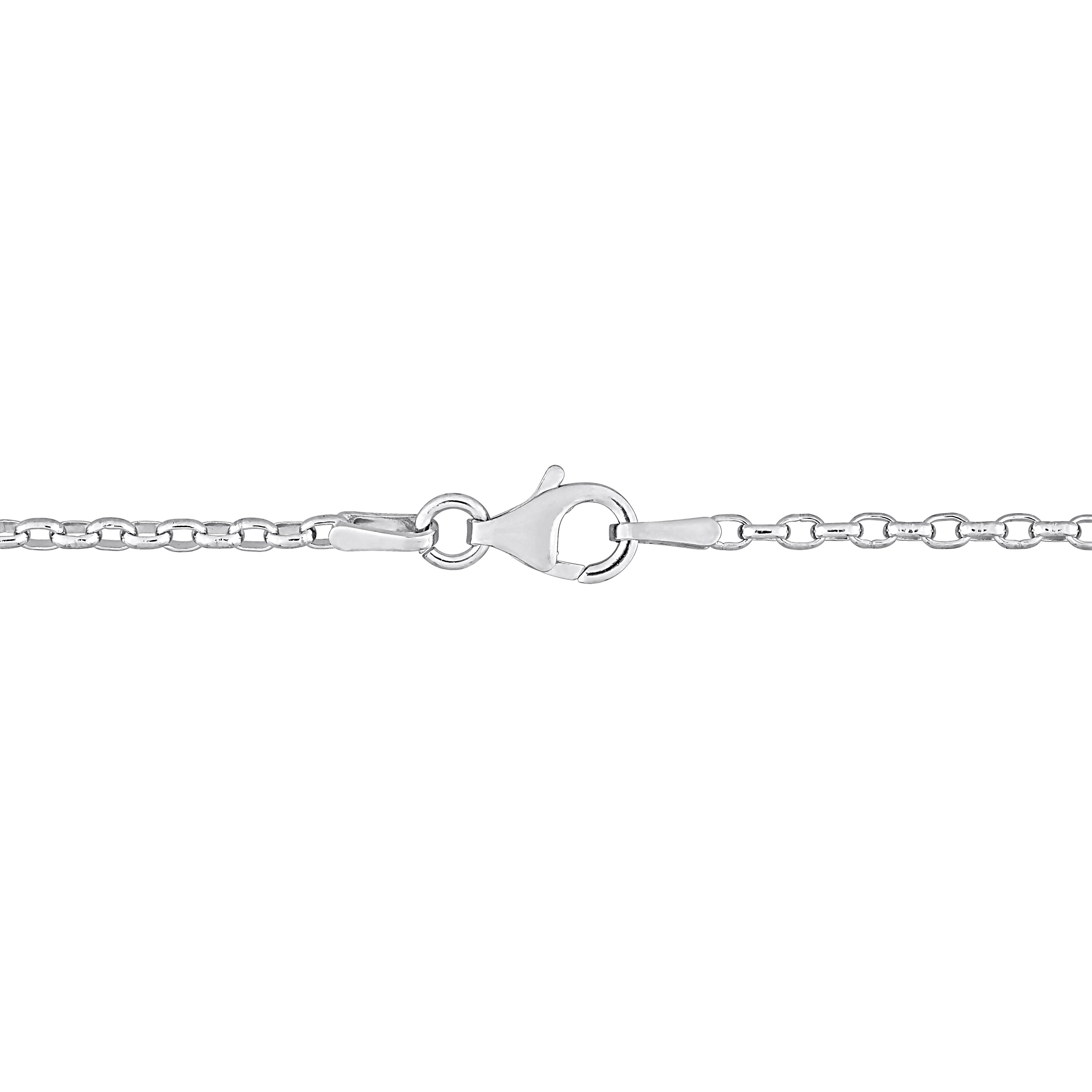 Miadora Sterling Silver Rolo Necklace