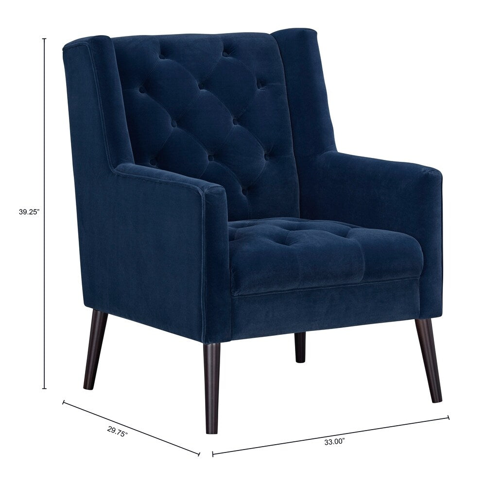 Miami Accent Chair, Dark Blue