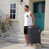 Miami CarryOn Brickell 3 Piece Expandable Retro Spinner Luggage Set