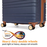 Miami CarryOn Brickell 3 Piece Expandable Retro Spinner Luggage Set