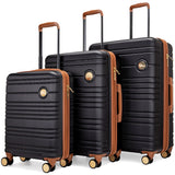 Miami CarryOn Brickell 3 Piece Expandable Retro Spinner Luggage Set