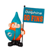 Miami Dolphins, Flag Holder Gnome - 10"