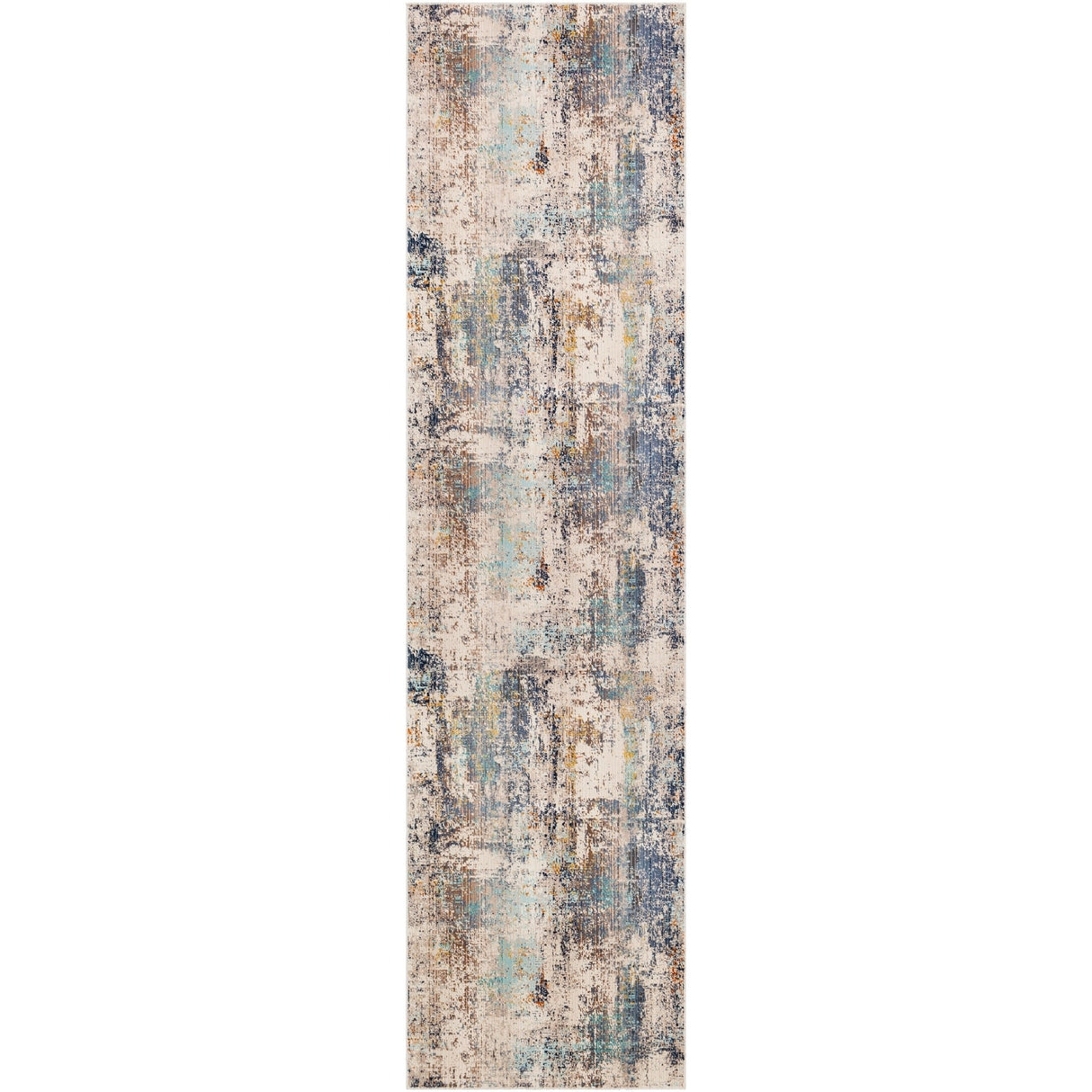 Artistic Weavers Micah Modern Rust, Navy, and Aqua Abstract Area Rug