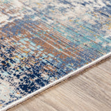 Artistic Weavers Micah Modern Rust, Navy, and Aqua Abstract Area Rug