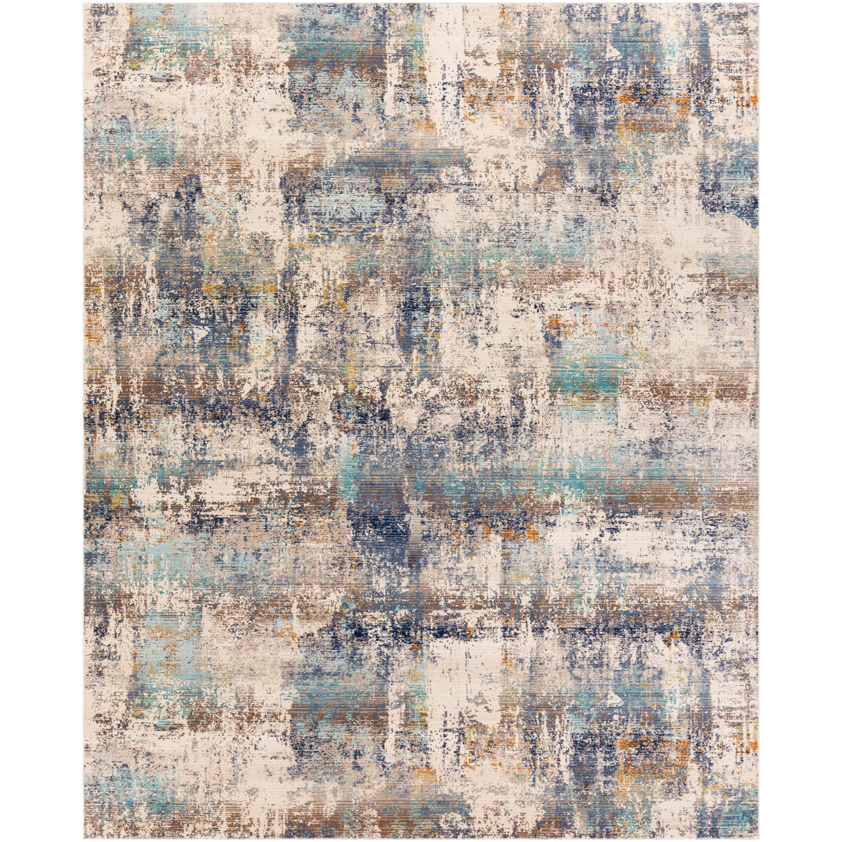 Artistic Weavers Micah Modern Rust, Navy, and Aqua Abstract Area Rug