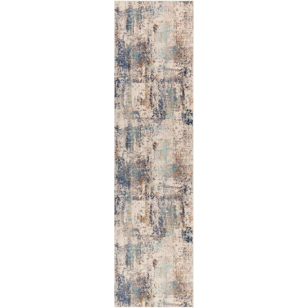 Artistic Weavers Micah Modern Rust, Navy, and Aqua Abstract Area Rug