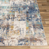 Artistic Weavers Micah Modern Rust, Navy, and Aqua Abstract Area Rug