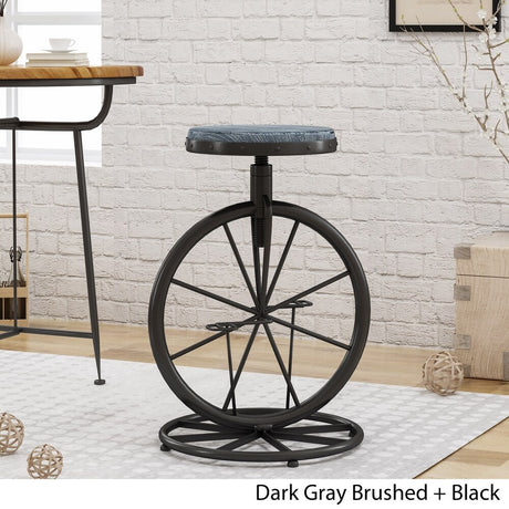 Michaelo 20-inch Bicycle Wheel Adjustable Barstool by Christopher Knight Home
