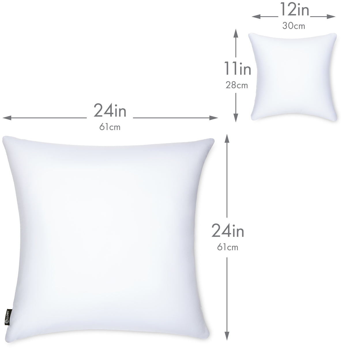 Microbead Stuffer Pillow Insert Sham Square Pillow Cushion for Extra Comfort & Support - Adjustable & Perfect Fit - 1 Pcs