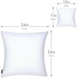 Microbead Stuffer Pillow Insert Sham Square Pillow Cushion for Extra Comfort & Support - Adjustable & Perfect Fit - 1 Pcs