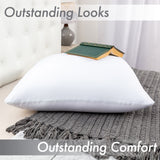 Microbead Stuffer Pillow Insert Sham Square Pillow Cushion for Extra Comfort & Support - Adjustable & Perfect Fit - 1 Pcs