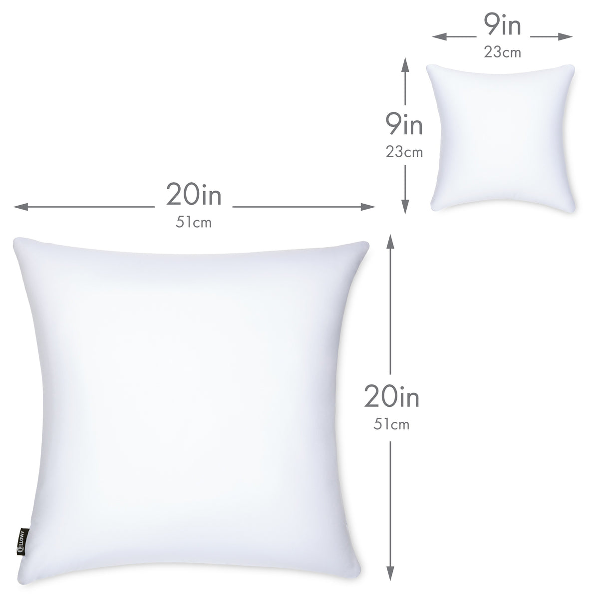 Microbead Stuffer Pillow Insert Sham Square Pillow Cushion for Extra Comfort & Support - Adjustable & Perfect Fit - 1 Pcs