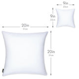 Microbead Stuffer Pillow Insert Sham Square Pillow Cushion for Extra Comfort & Support - Adjustable & Perfect Fit - 1 Pcs