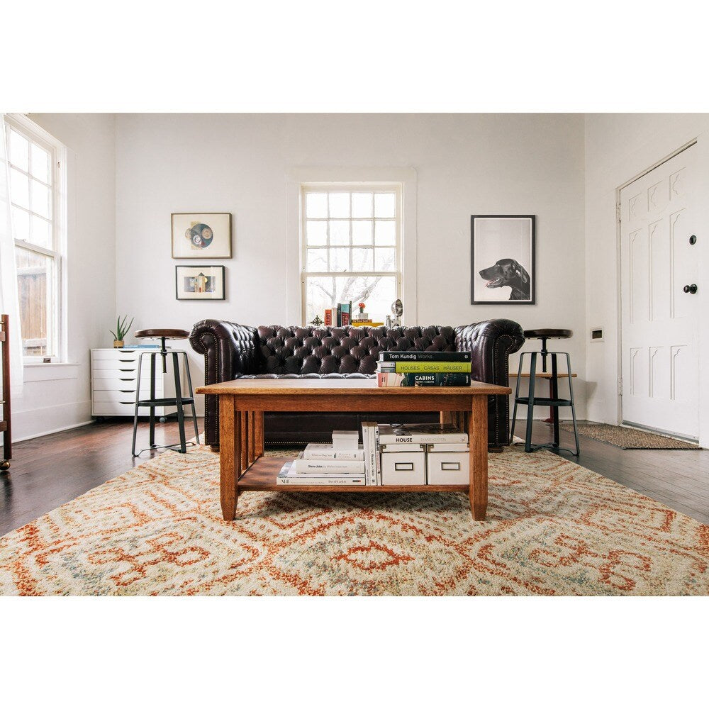 Alexander Home Beckett Geometric Diamond Rug