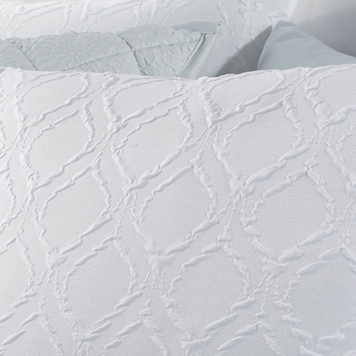 Microsculpt Solid Ogee 3-piece Duvet Set