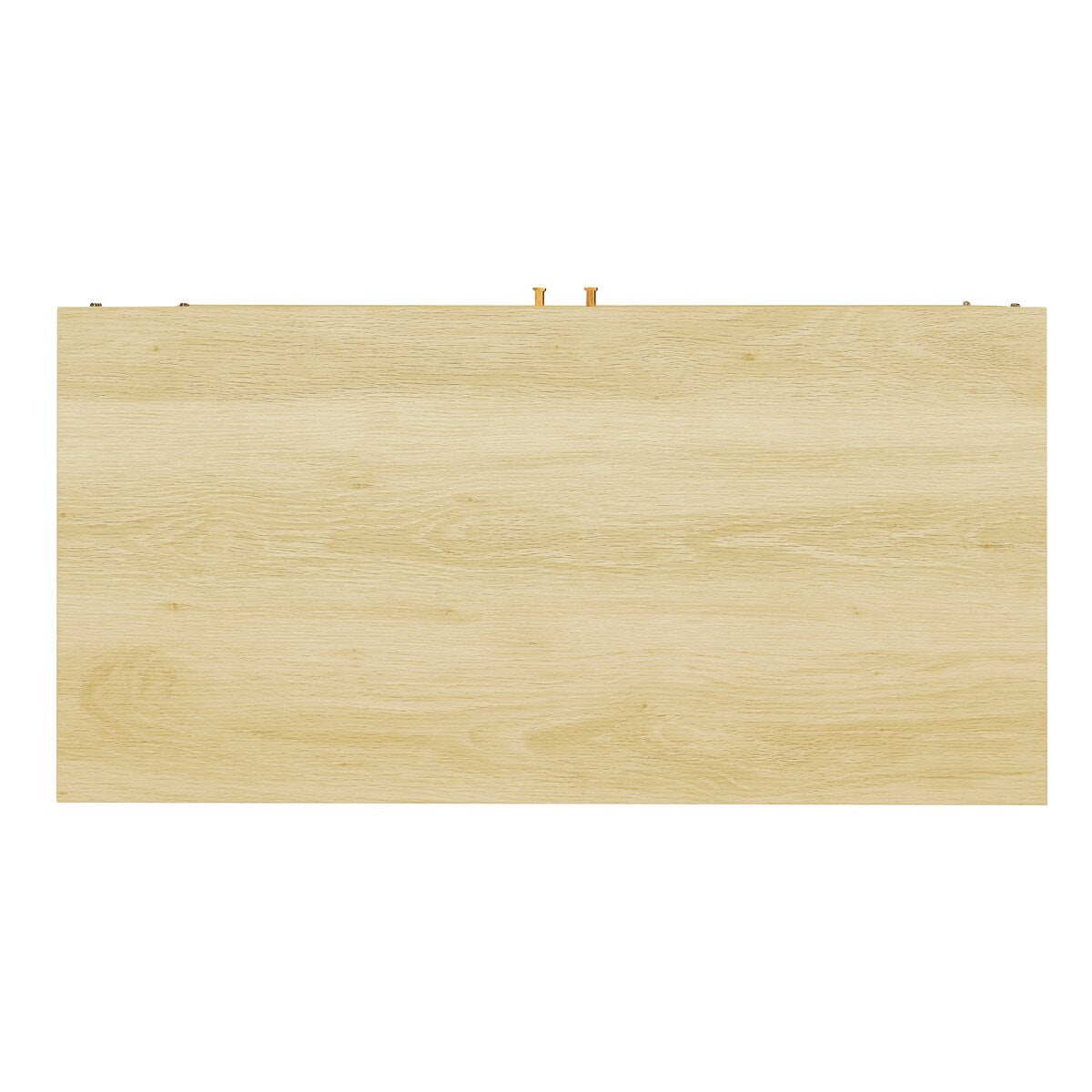 Mid-Century 2-Door Wood Storage Cabinet with Shelf and Fabric Covered Panels