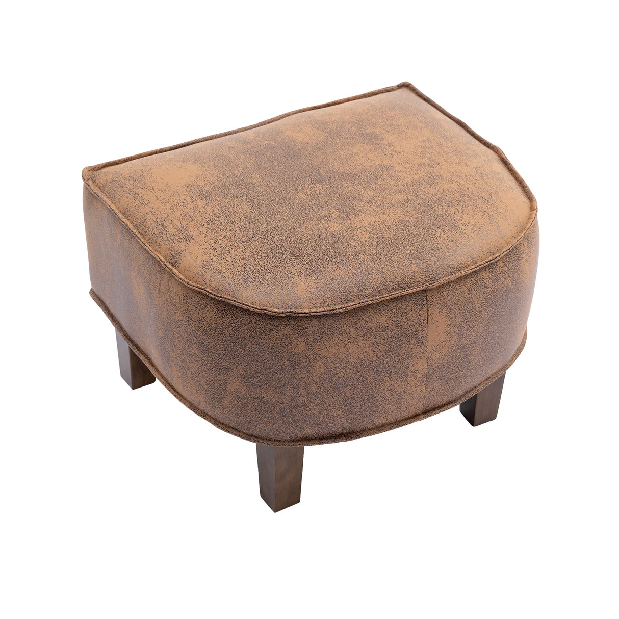 Mid Century Accent Chair with Ottoman