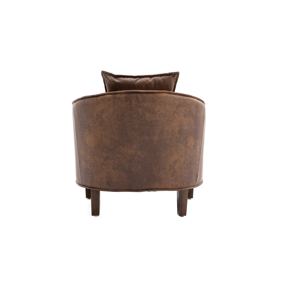 Mid Century Accent Chair with Ottoman