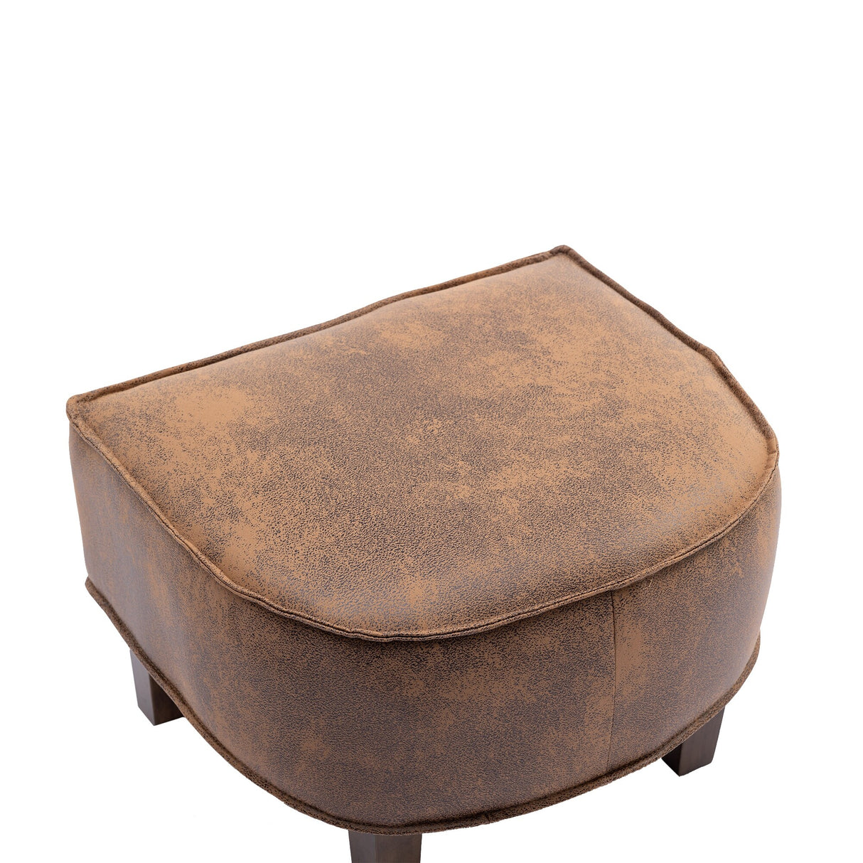Mid Century Accent Chair with Ottoman