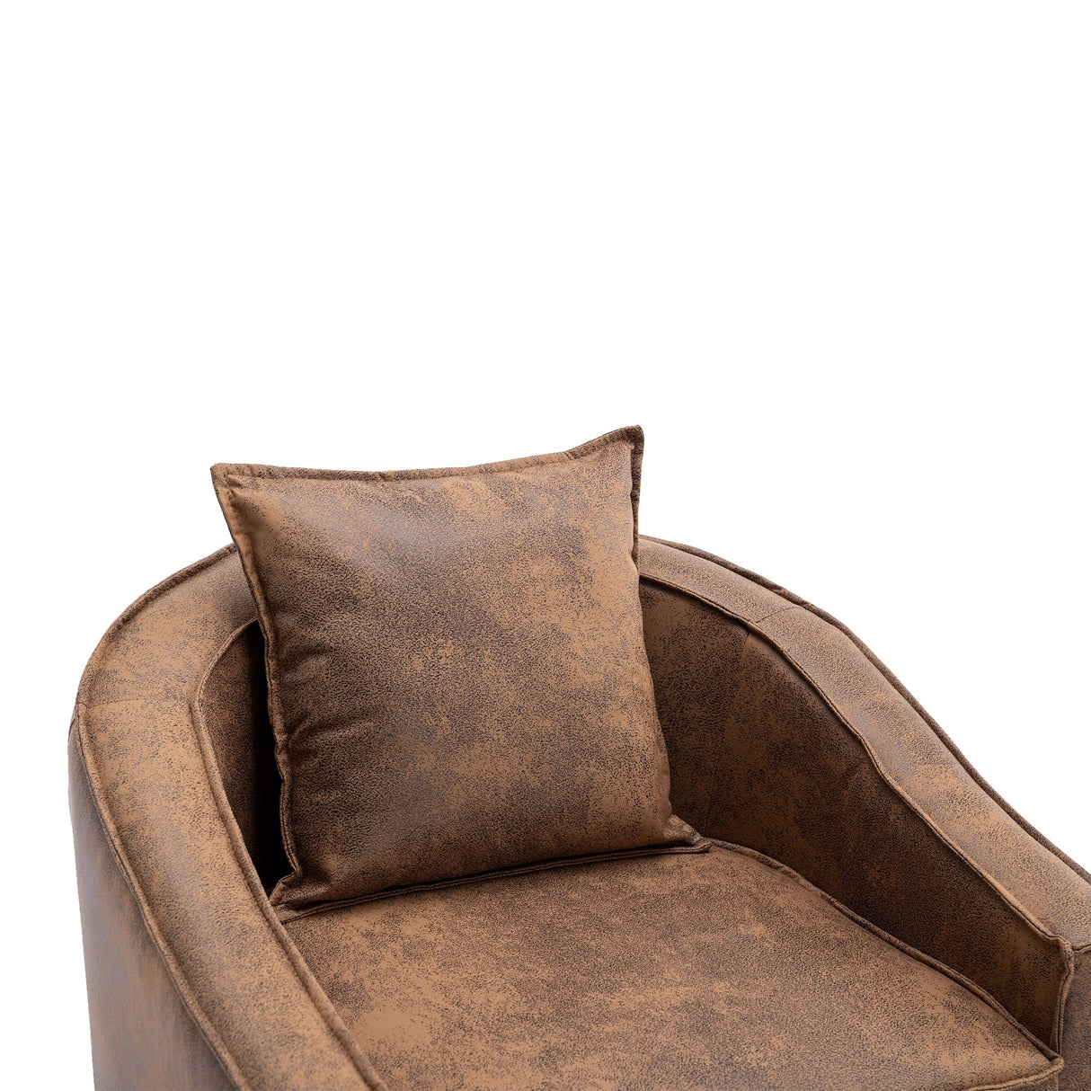 Mid Century Accent Chair with Ottoman