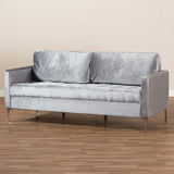 Mid-Century Grey Fabric Sofa by Baxton Studio