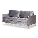 Mid-Century Grey Fabric Sofa by Baxton Studio