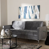 Mid-Century Grey Fabric Sofa by Baxton Studio