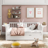 Mid-Century Inspired Full size Daybed with Trundle Bed, Sofa Bed