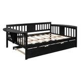 Mid-Century Inspired Full size Daybed with Trundle Bed, Sofa Bed
