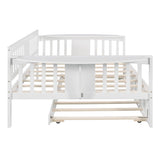 Mid-Century Inspired Full size Daybed with Trundle Bed, Sofa Bed