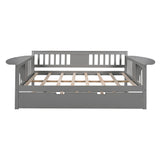 Mid-Century Inspired Full size Daybed with Trundle Bed, Sofa Bed