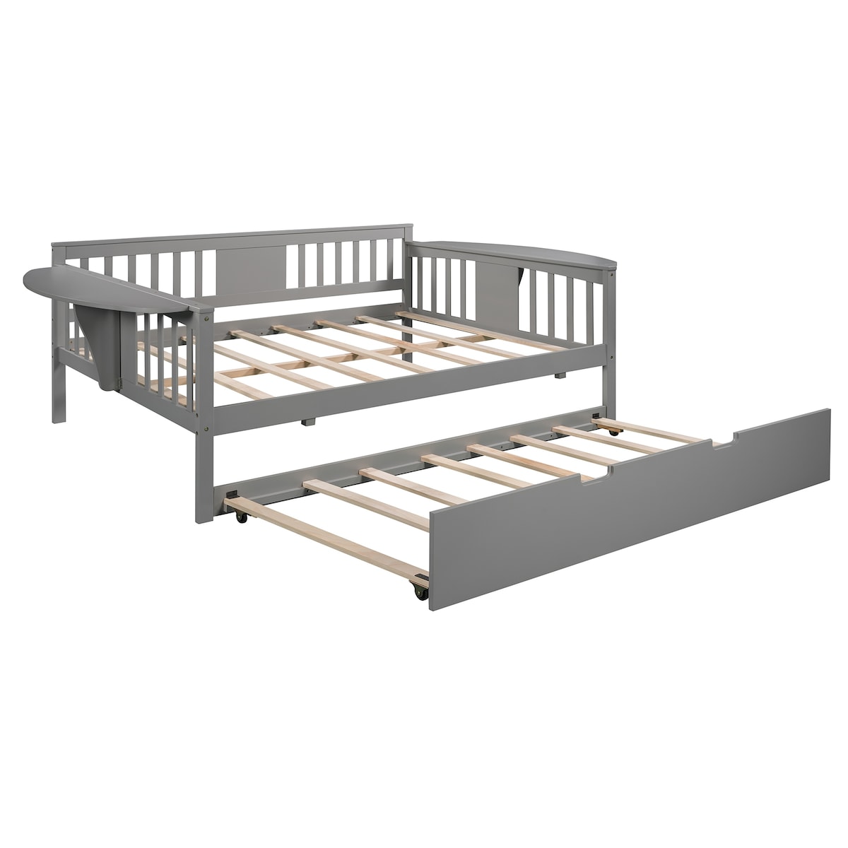 Mid-Century Inspired Full size Daybed with Trundle Bed, Sofa Bed