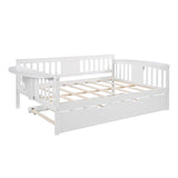 Mid-Century Inspired Full size Daybed with Trundle Bed, Sofa Bed