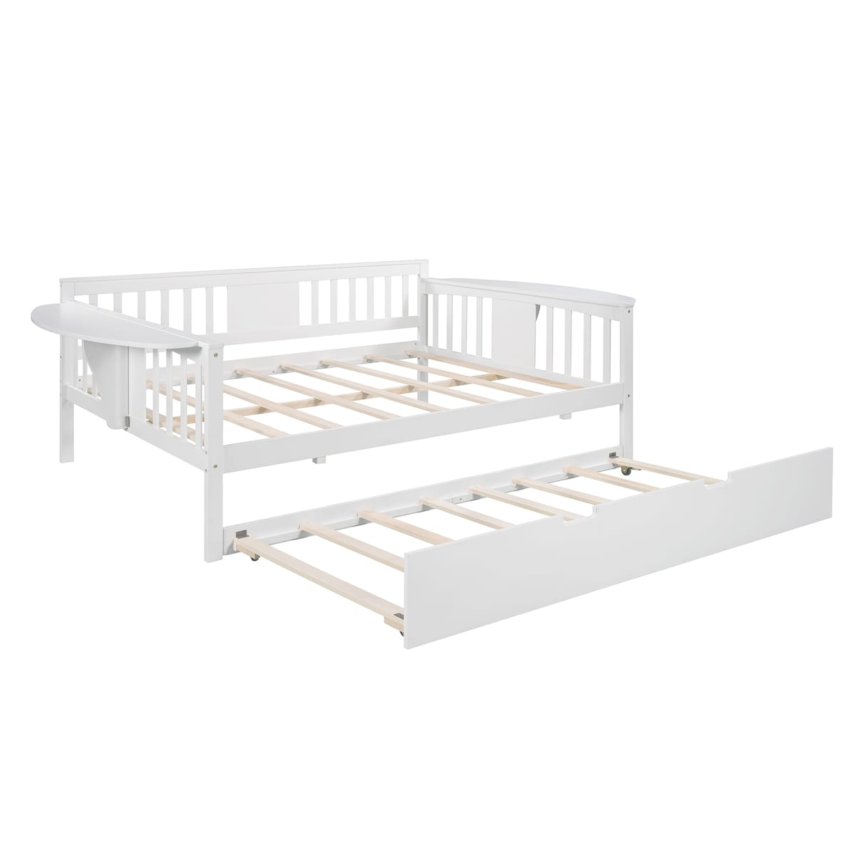 Mid-Century Inspired Full size Daybed with Trundle Bed, Sofa Bed