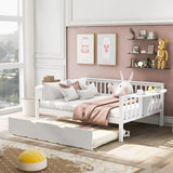 Mid-Century Inspired Full size Daybed with Trundle Bed, Sofa Bed