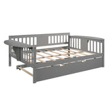 Mid-Century Inspired Full size Daybed with Trundle Bed, Sofa Bed